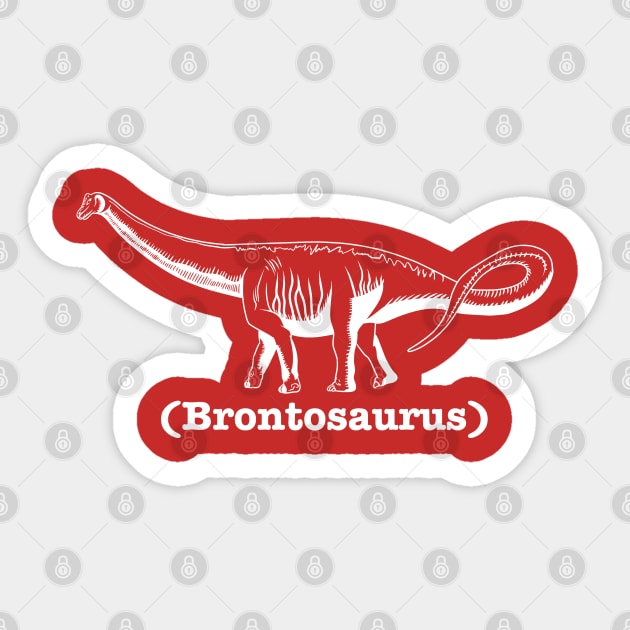 Brontosaurus Sticker by nickbeta